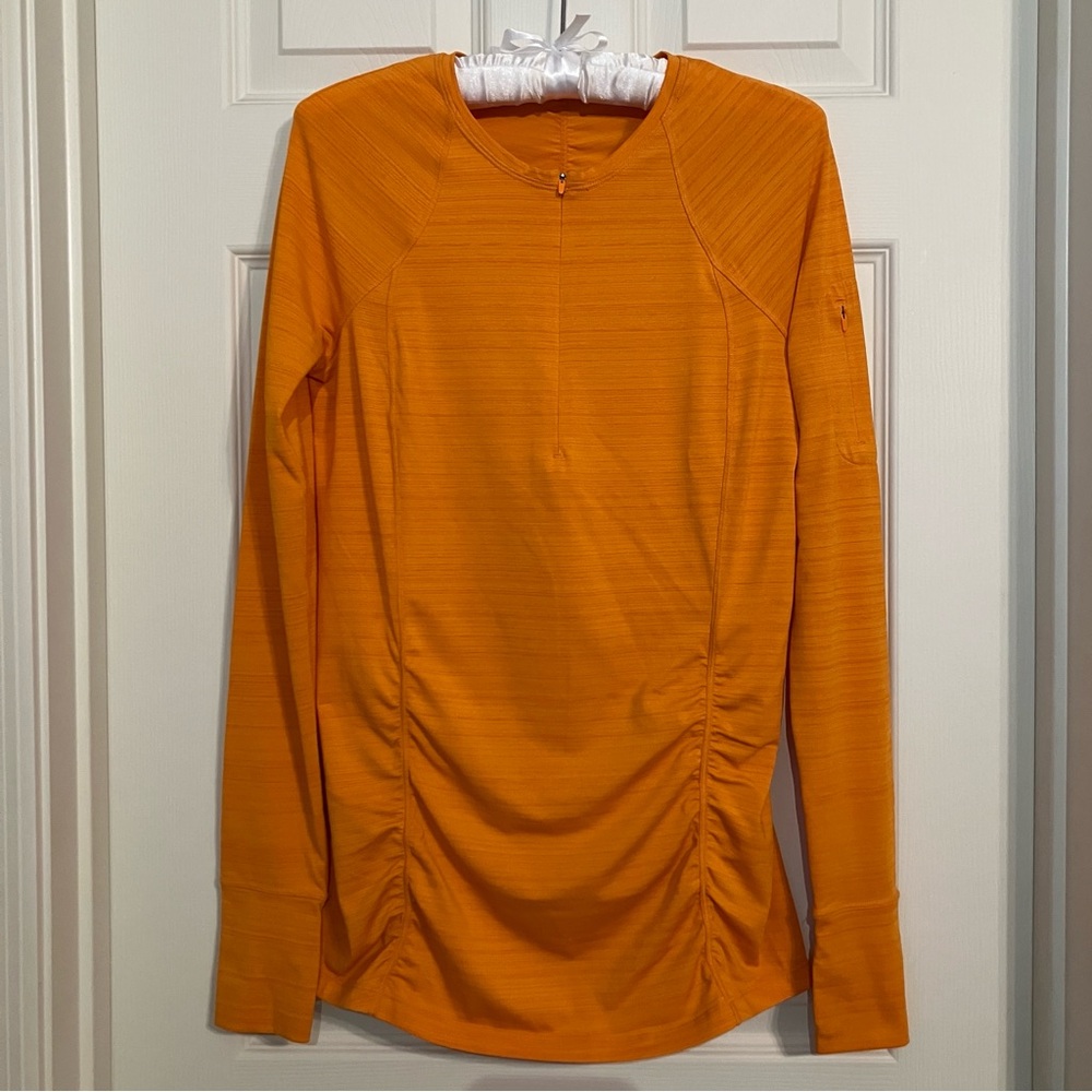 Athleta Pacifica UPF Zip Up Long-Sleeved Tee Shirt